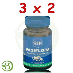 Pack 3x2 Pasiflora 60 Cápsulas GSN