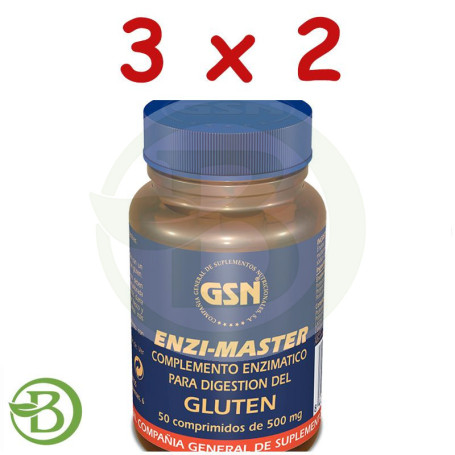 Pack 3x2 Enzi-Master 50 Comprimidos G.S.N.