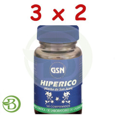 Pack 3x2 Hypericum 50 Comprimés GSN