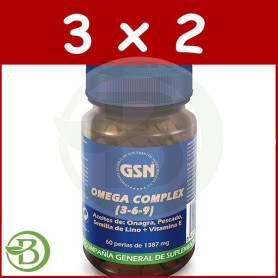 Pack 3x2 Omega Complex 3-6-9 60 Perlas G.S.N.