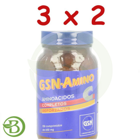 Pack 3x2 Amino-C 150 Comprimidos G.S.N.