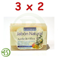 Pack 3x2 Savon à l&#39;Huile d&#39;Olive 100Gr. Bifemme