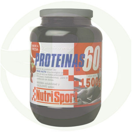 Proteínas 60% 1500Gr. Fresa Nutrisport