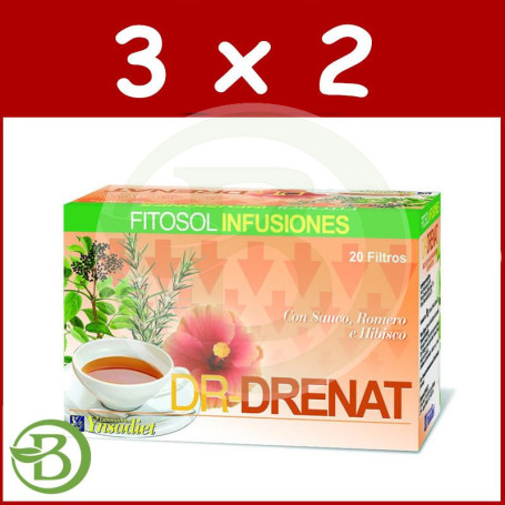 Pack 3x2 Drenat-Dr 20 Filtros Ynsadiet