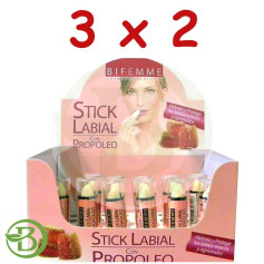 Pack 3x2 Stick Protecteur Lèvres Propolis 4Gr. Bifemme