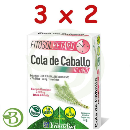 Pack 3x2 Cola Caballo 30 Comprimidos