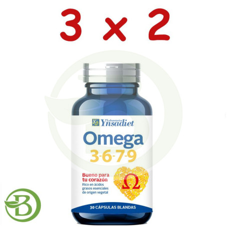 Pack 3x2 Omega 3-6-7-9 Envase De 30 Cápsulas. Ynsadiet