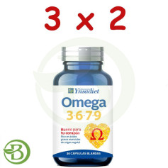 Pack 3x2 Omega 3-6-7-9 Conteneur de 30 Capsules. Ynsadiet