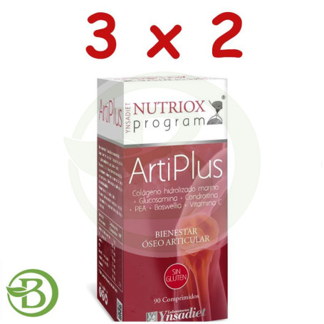 Pack 3x2 Artiplus Caja De 90 Comprimidos Ynsadiet