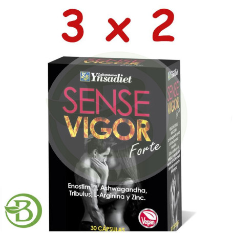 Pack 3x2 Sense Vigor Forte Envase De 30 Cápsulas Ynsadiet