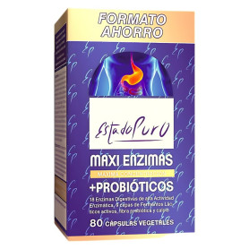 Pure State Maxi Enzymes avec Probiotiques 80 Cap Pure State - Tongil