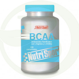 BCAA Aminoácidos Ramificados 100 Comprimidos 1g. Nutrisport