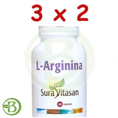 Pack 3x2 L-Arginine 50 Gélules Sura Vitasan