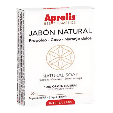 Aprolis Savon Naturel Propolis-Noix de Coco-Orange Douce 100 Gr Intersa