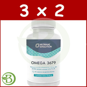 Pack 3x2 Omega 3679 60 Cápsulas De Gelatina Blanda Nutrinat Evolution