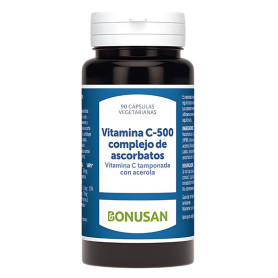 Complexe d&#39;ascorbate de vitamine C-500 90 gélules Bonusan