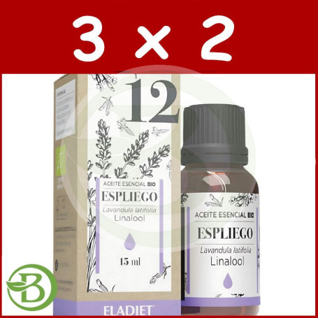 Pack 3x2 Esencia Espliego Bio 15 Ml Eladiet