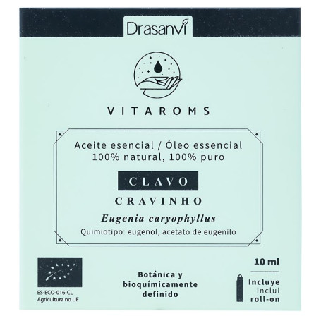 Huile Essentielle de Girofle Bio 10Ml Vitaroms Drasanvi