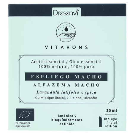 Huile Essentielle de Lavande Mâle Bio 10Ml Vitaroms Drasanvi