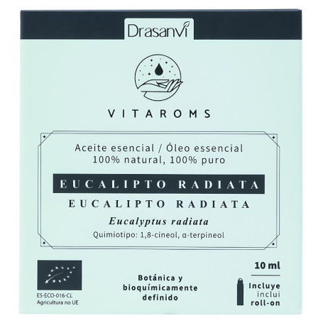 Huile Essentielle Eucalyptus Radiata Bio 10Ml Vitaroms Drasanvi