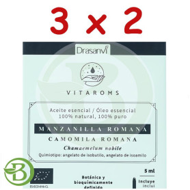 Pack 3x2 Aceite Esencial Manzanilla Romana Bio 5Ml Vitaroms Drasanvi