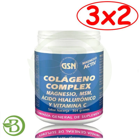 Pack 3x2 Colágeno Complex (Naranja) 364Gr. G.S.N.