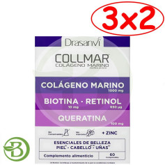 Pack 3x2 Collmar Beauté Essentielle 60 Comprimés Drasanvi