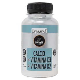 Calcium Vitamine D3+K2 90 Comprimés Sport Live Drasanvi