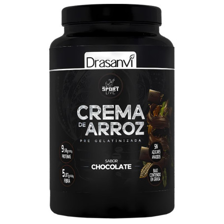 Crème de Riz Saveur Chocolat 1 Kg Sport Live Drasanvi