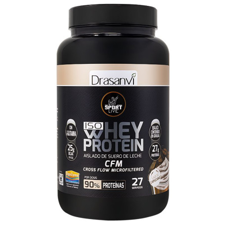 Isolat de Protéine de Whey Cappuccino 800G Sport Live Drasanvi