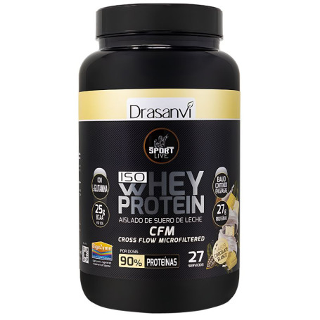 Isolat de Protéine de Whey Choco Blanco 800G Sport Live Drasanvi