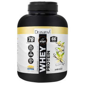 Concentré de Protéine de Whey Vanille 2Kg Sport Live Drasanvi