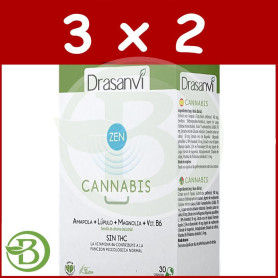 Pack 3x2 Cannabis Zen Azul 30 Capsulas Drasanvi