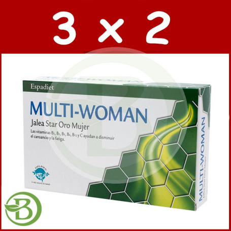 Pack 3x2 Jalea Multi Woman 20 Viales Espadiet