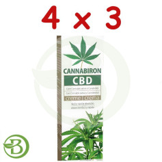 Pack 4x3 Cannabiron Cbd Crema 100 Ml Dietmed