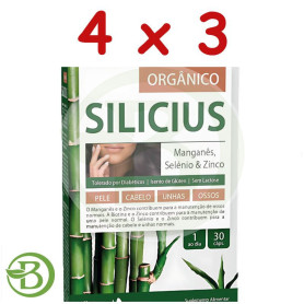 Pack 4x3 Silicius Orgánico 30 Cápsulas Dietmed