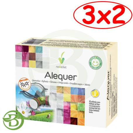 Pack 3x2 Alequer 60 Cápsulas Novadiet