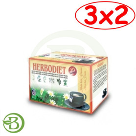 Pack 3x2 Herbodiet Alivia Tus Gases 20 Filtros Nova Diet