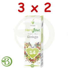 Pack 3x2 Extrait de Ginkgo Biloba 50Ml. Novadiète