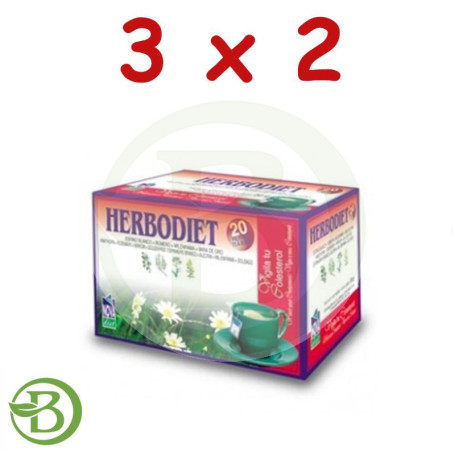 Pack 3x2 Herbodiet Colesterol 20 Filtros Nova Diet