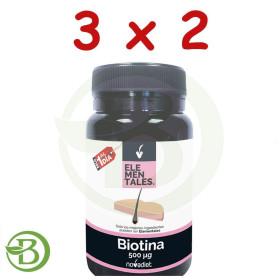 Pack 3x2 Biotina 500Mcg. 120 Comprimidos Nova Diet