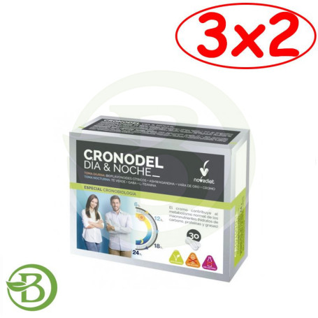 Pack 3x2 Cronodel Dia & Noche 30 Cápsulas Novadiet