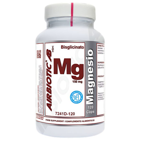 Magnésium Ab (sous forme de bisglycinate) 150 mg 120 gélules Airbiotic