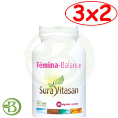 Pack 3x2 Femina Balance 90 Gélules Sura Vitasan