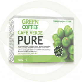 Café Verde Pure 20 Ampollas 10Ml. Novity