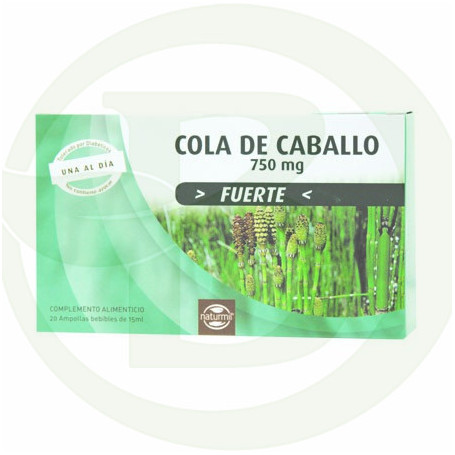 Cola de Caballo Fuerte 750Mg. 20 Ampollas Bebibles Naturmil