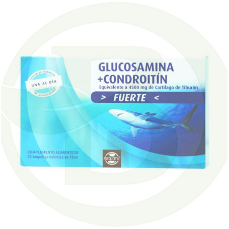 Glucosamina + Condroitina Fuerte 20 Ampollas Bebibles 15Ml. Naturmil