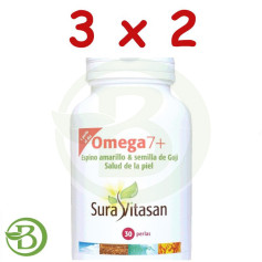 Pack 3x2 Oméga 7+ 30 Perles Sura Vitasan