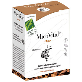 Micovital Chaga 60 Gélules 100% Naturelles