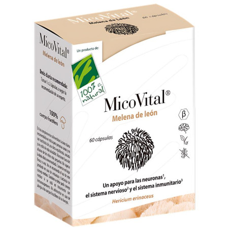 Micovital Crinière de Lion 60 Gélules 100% Naturelles